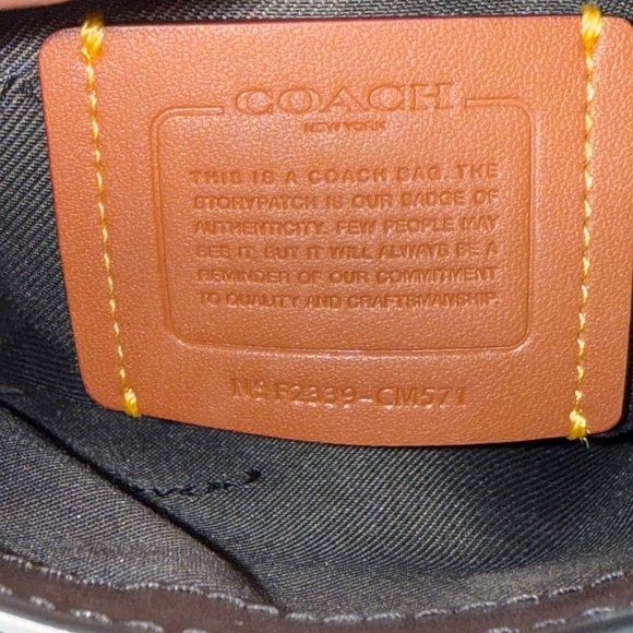 Coach Leopard Print and Black Crossbody Bag and Wallet. - Picture 6 of 9